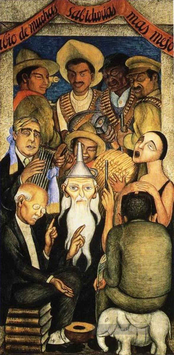der gelehrte 1928 Diego Rivera Ölgemälde